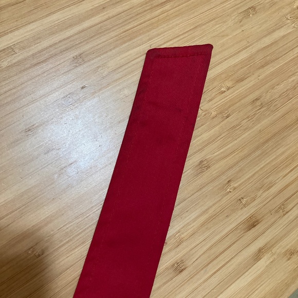 Large Red Satin Finish Trench Coat by Weatherproof - Picture 12 of 12